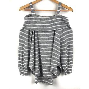 Anthropologie Lavender Fields Cold Shoulder Top